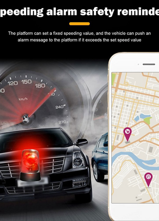 GPS Tracker Real-Time Tracking Locator Device GPRS GSM Car/Motorcycle Puce Gaia