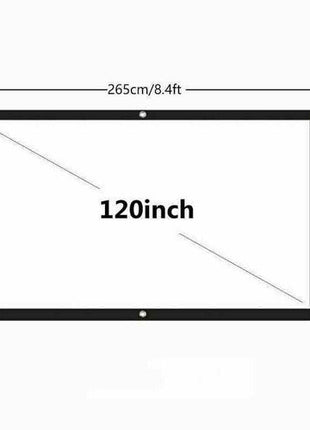 Portable Foldable Projector Screen 16:9 HD Outdoor Home Cinema Theater Puce Gaia