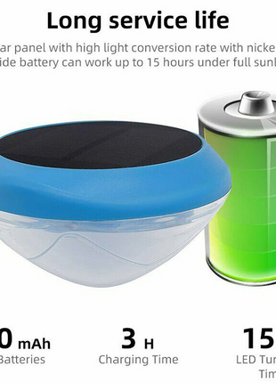 Solar LED RGB Light Outdoor Garden Pond Swimming Pool Floating Puce Gaia
