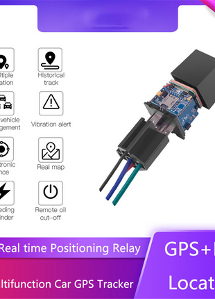 GPS Tracker Real-Time Tracking Locator Device GPRS GSM Car/Motorcycle Puce Gaia