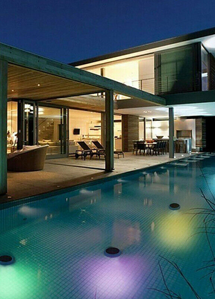 Solar LED RGB Light Outdoor Garden Pond Swimming Pool Floating Puce Gaia