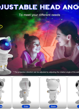 Astronaut Projector Galaxy Starry Sky Night Light Ocean Star LED Lamp Puce Gaia