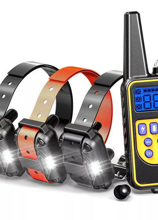 3000 FT Dog Training US Collar Rechargeable Remote Shock PET Puce Gaia