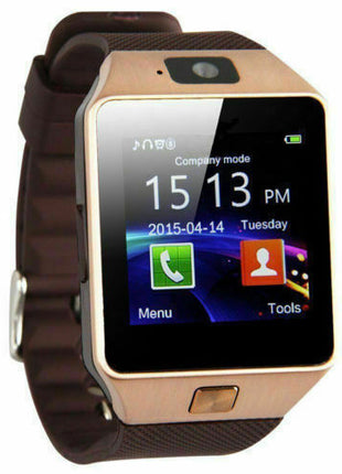Bluetooth Smart Watch w/Camera Waterproof Phone Mate For Android Puce Gaia
