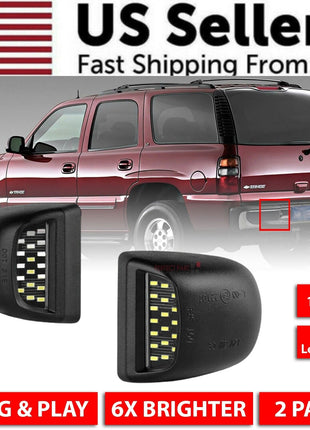 For 00-06 Chevy Tahoe Suburban GMC Yukon XL LED License Plate Light Puce Gaia