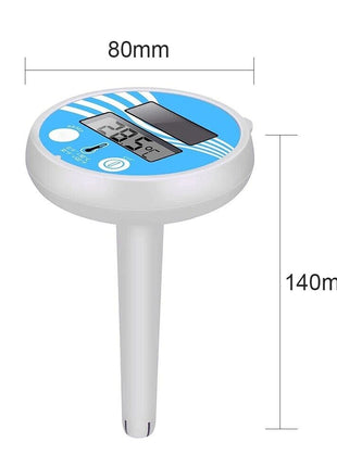 Digital Solar Powered Outdoor Floating Waterproof Rainproof Pool SPA Puce Gaia