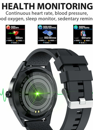 Waterproof Bluetooth Smart Watch Phone Mate Heart Rate Tracker For iOS Puce Gaia