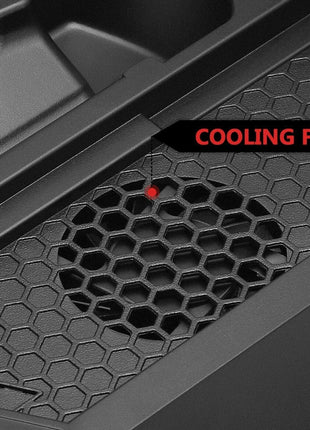 PS4 Cooling Station Vertical Stand 2 Controller Charging Dock For Puce Gaia