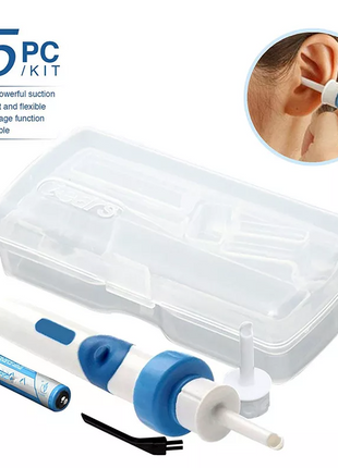 Safety Electric Cordless Vacuum Ear Cleaner Wax Remover Painless Puce Gaia