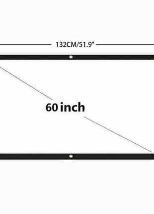 Portable Foldable Projector Screen 16:9 HD Outdoor Home Cinema Theater Puce Gaia