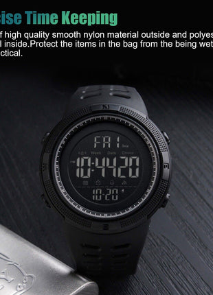 SKMEI Men's Digital Army Military Sport Quartz Analog Chrono Puce Gaia