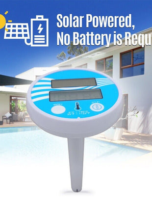 Digital Solar Powered Outdoor Floating Waterproof Rainproof Pool SPA Puce Gaia