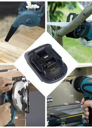 USB Battery Adapter Converter For 20V DEWALT Milwaukee M18 Convert To Puce Gaia
