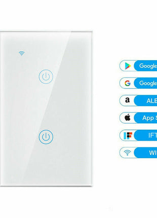 1/2/3/4 Gang WiFi Smart Wall Touch Light Switch Glass Panel For Puce Gaia