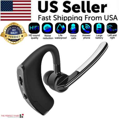 Bluetooth Earpiece Wireless Headset Noise Cancelling Headphones Driver Puce Gaia