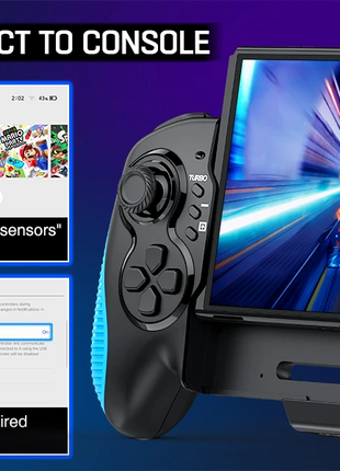 Dual Vibration Handheld Controller Grip Gamepad For Nintendo Switch Puce Gaia