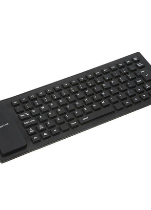 Waterproof Silicone Keyboard Foldable Flexible USB Dustproof DirtProof Puce Gaia
