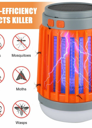 Solar USB Mosquito Killer Light Electronic Fly Bug Insect Zapper Trap Puce Gaia