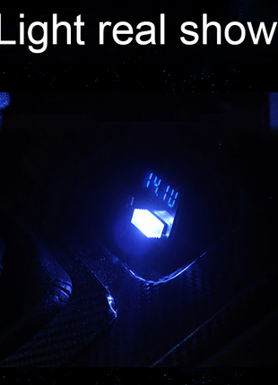 3x Mini Blue LED USB Car Interior Light Neon Atmosphere Ambient Lamp Puce Gaia