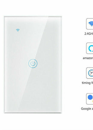 1/2/3/4 Gang WiFi Smart Wall Touch Light Switch Glass Panel For Puce Gaia
