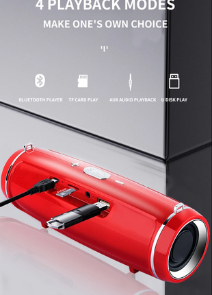 Bluetooth 5.1 Speaker Wireless Waterproof Outdoor Stereo LOUD Bass Puce Gaia