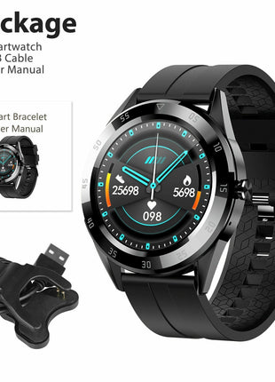 Waterproof Bluetooth Smart Watch Phone Mate Heart Rate Tracker For iOS Puce Gaia
