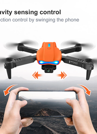 Drones Quadcopter 5G 4K GPS Drone X Pro with HD Dual Camera WiFi FPV Puce Gaia