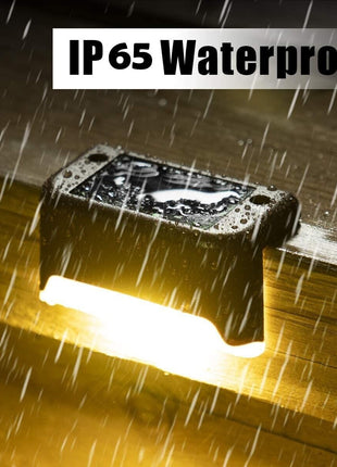 8 Pack New Solar Deck Lights Outdoor Waterproof LED Steps Lamps For Puce Gaia