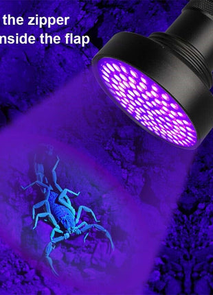 UV Ultraviolet Light 100 LED Flashlight BlackLight 395nM Inspection Puce Gaia