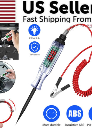Digital Electric Voltage Circuit Tester Automotive Test Light Car Puce Gaia
