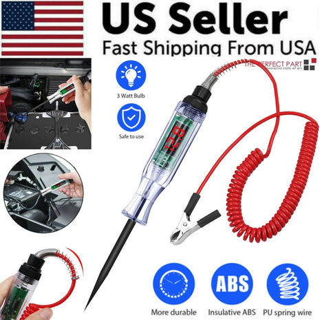 Digital Electric Voltage Circuit Tester Automotive Test Light Car Puce Gaia