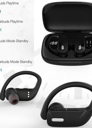 Bluetooth Headset TWS 5.0 Wireless Earphones Earbuds Headphones Stereo Puce Gaia