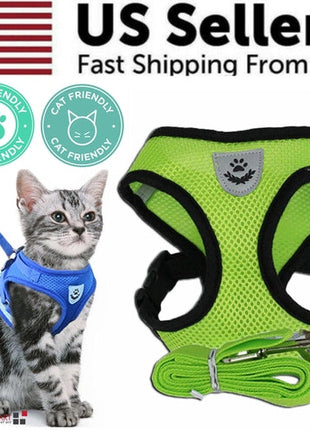 Cat Dog Pet Harness Adjustable Control Vest Dogs Reflective S M L XL Puce Gaia