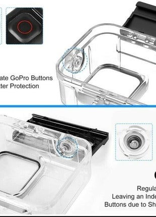 For GoPro Hero 11 10 9 Black Underwater Waterproof Housing Case Diving Puce Gaia
