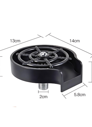 Bar Counter Cup Washer, High-Pressure Automatic Faucet for Quick Cleaning TECNO GADGETS