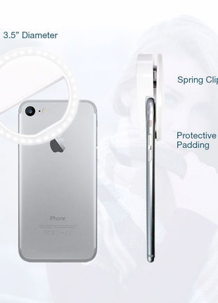 Portable Selfie Ring Clip On for Mobile Phone Yellow Pandora