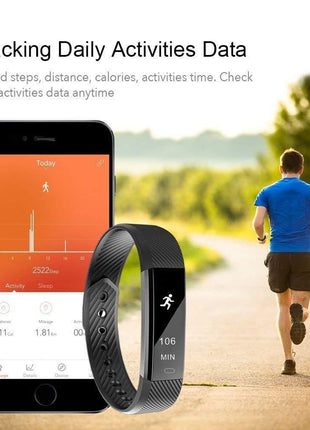 SmartFit Slim Activity Tracker And Monitor Smart Watch With FREE Extra Salmon Lucky