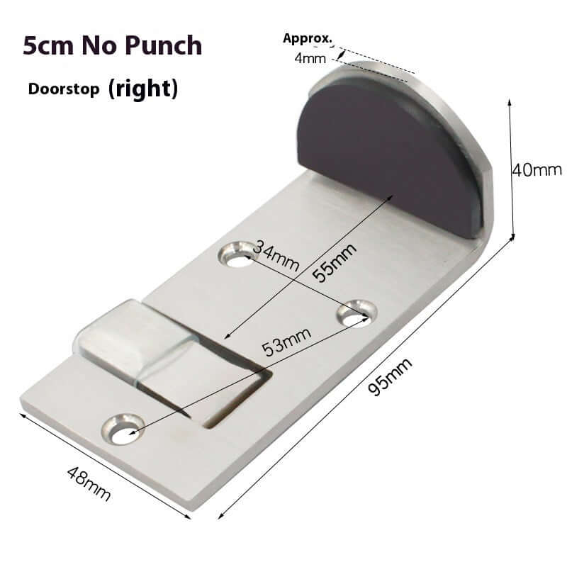 Fast Food Restaurant Door Stop Locator Stainless Steel Door Stop