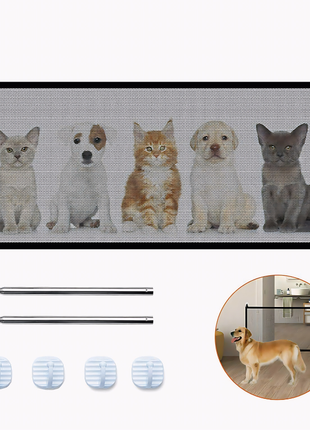 Pet Dog Fence Gate, Safe & Secure Mesh Magic Enclosure TECNO GADGETS