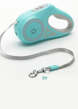 Dog Leash Retractable Leash And Dog Collar Spotlight Automatic Pet Dog Cat Traction Rope For Small Medium Dogs Pet Product TECNO GADGETS