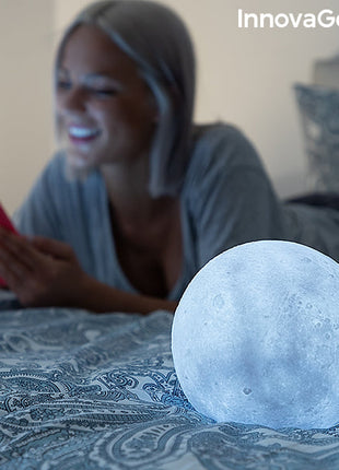 Rechargeable LED Moon Lamp Moondy InnovaGoods Bigbuy
