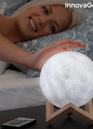 Rechargeable LED Moon Lamp Moondy InnovaGoods Bigbuy