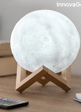 Rechargeable LED Moon Lamp Moondy InnovaGoods Bigbuy