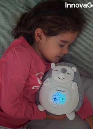 Hedgehog Soft Toy with White Noise and Nightlight Projector Spikey Bigbuy