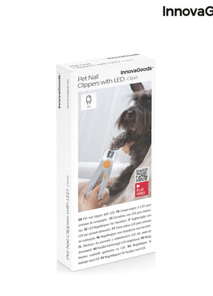 Pet Nail Clippers with LED Clipet InnovaGoods Bigbuy
