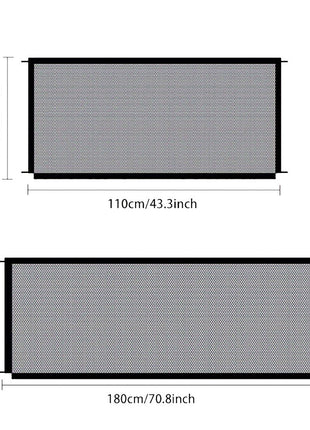 Pet Dog Fence, Foldable Isolation Net, Dog Safety Protection Fence, No Drilling Required  Household Pet Isolation Fence, Balcony Dog And Cat Isolation Net Fence, Indoor Obstacle Safety Protection CJ USA