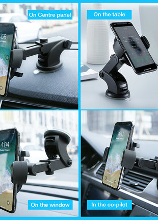 Car Phone Holder Long Rod Telescopic Car Dashboard Suction Cup Type TECNO GADGETS