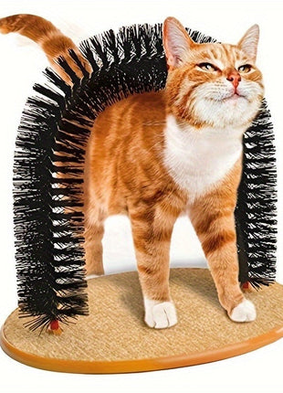 Cat Arch Self Grooming And Massage Toy, Multifunctional Cat Hair Brush Cat Scratching Toy For Cats Kittens Interactive Supply TECNO GADGETS