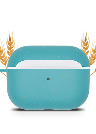 Biodegradable AirPods Pro Case - Ocean Blue Tan Lily