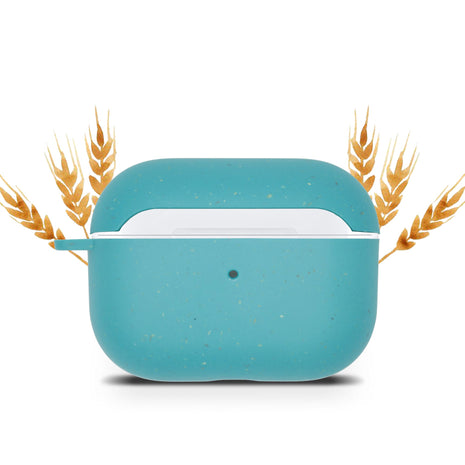 Biodegradable AirPods Pro Case - Ocean Blue Tan Lily